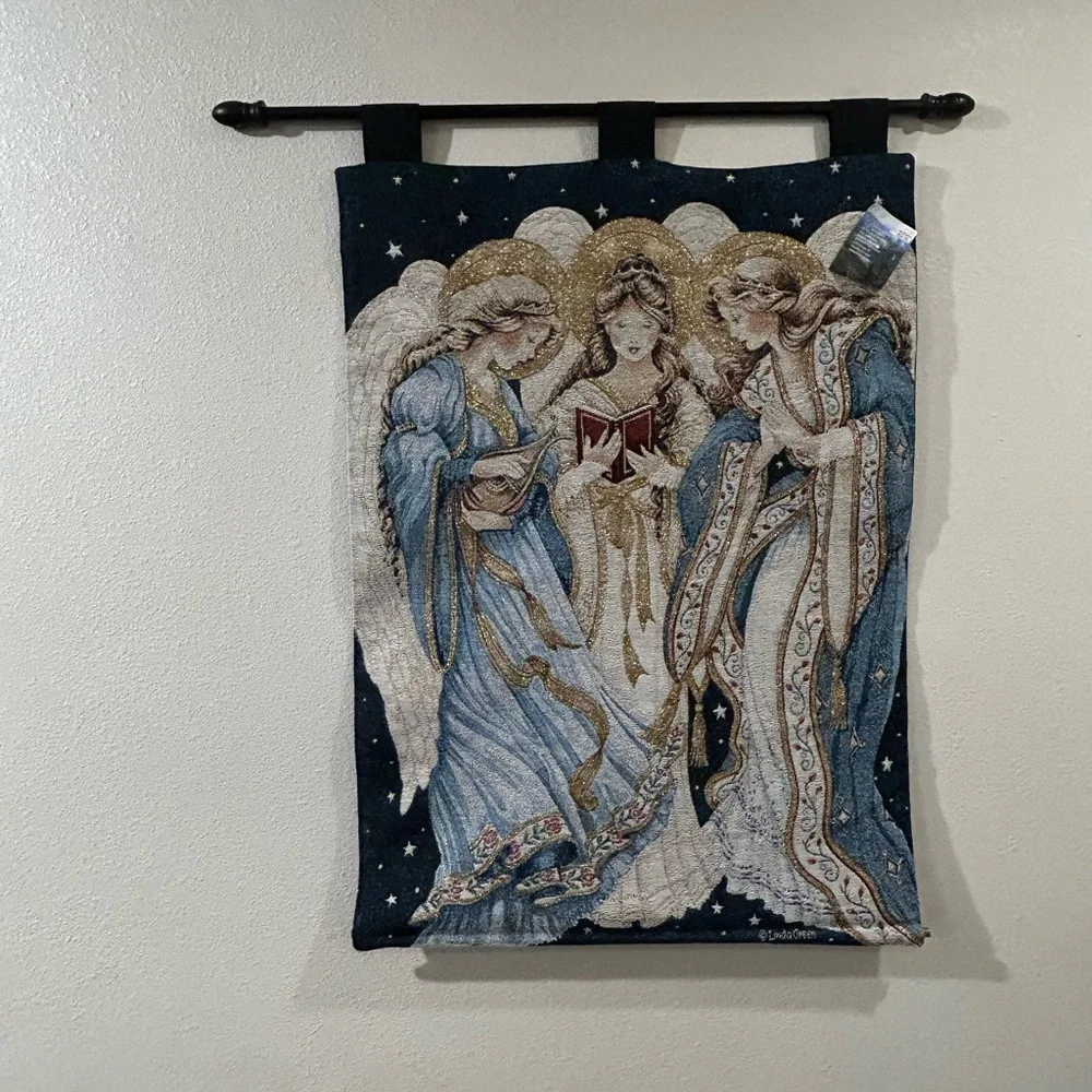 Elegant Angel Tapestry Wall Hanging